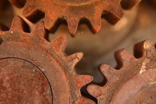 rusted gears
