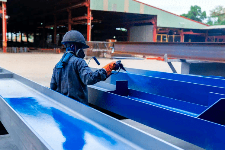 structural steel painting methods
