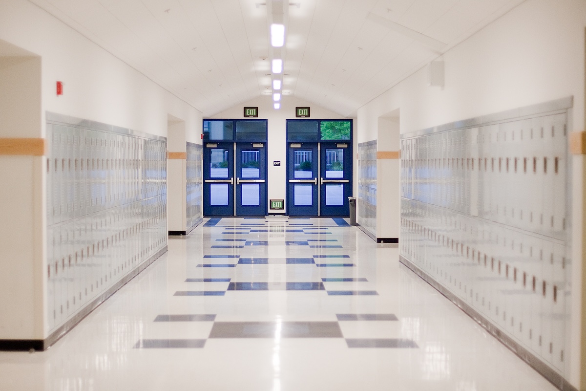 school flooring High School Hallway