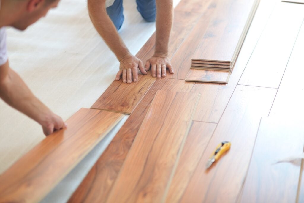 epoxy vs laminate flooring cost Installing laminate flooring in new home indoor