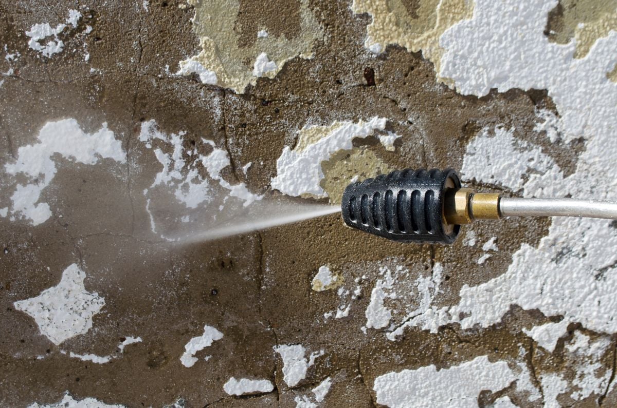 how to remove spray paint from concrete power wash removing old white paint from wall