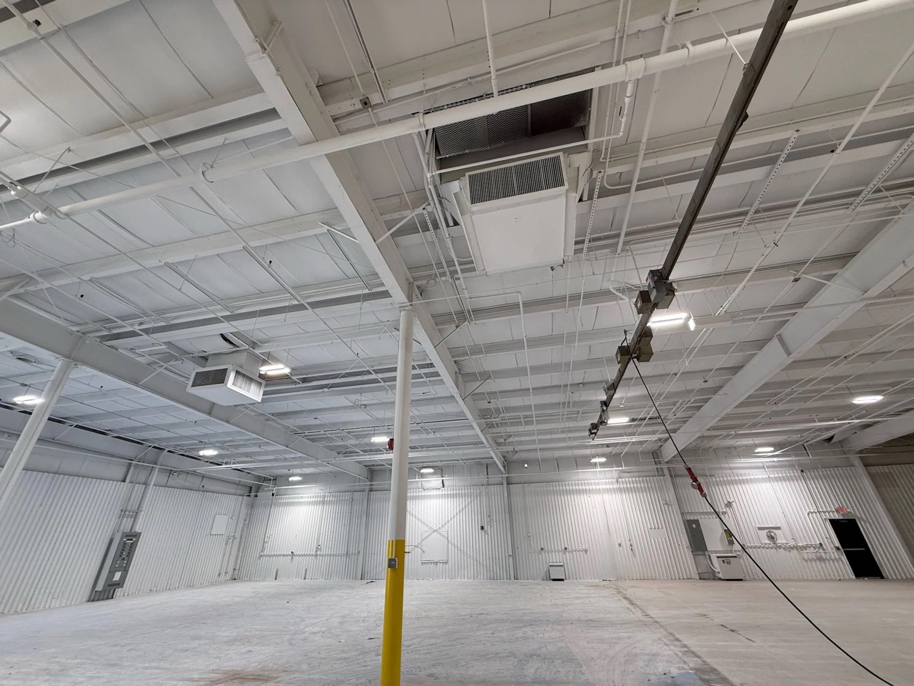 Commercial building industrially painted by mclean