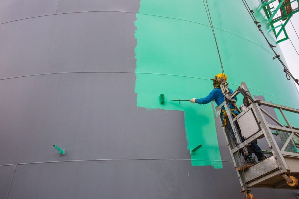 industrial painting brush used for shell plate tank oil