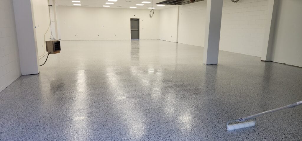 industrial floor coatings new floor inside facility