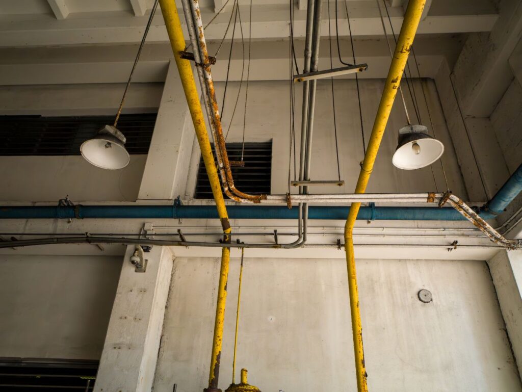 rust inhibitor inside facility rust on pipes