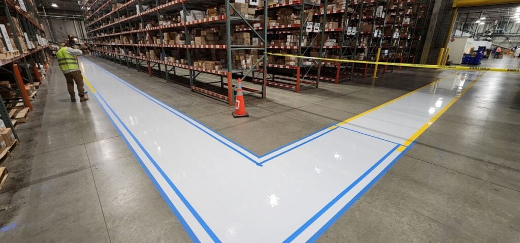slip resistance treatment MCLean project new floor with coat
