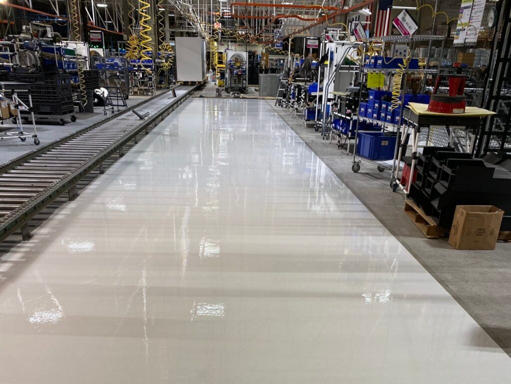 garage floor epoxy colors shiny cement floor inside facility