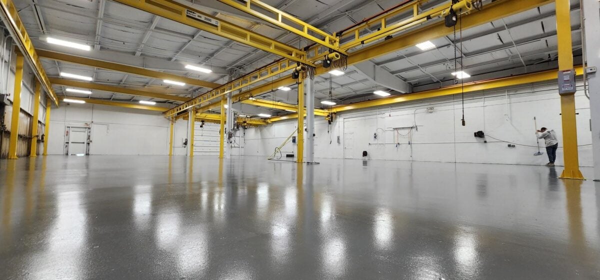 flooring for high traffic areas big space for trucks