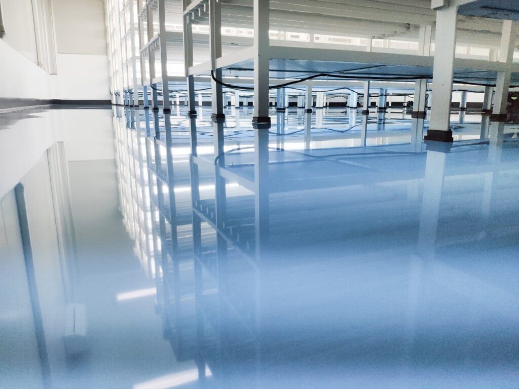 how to epoxy garage floor blue flooring big space