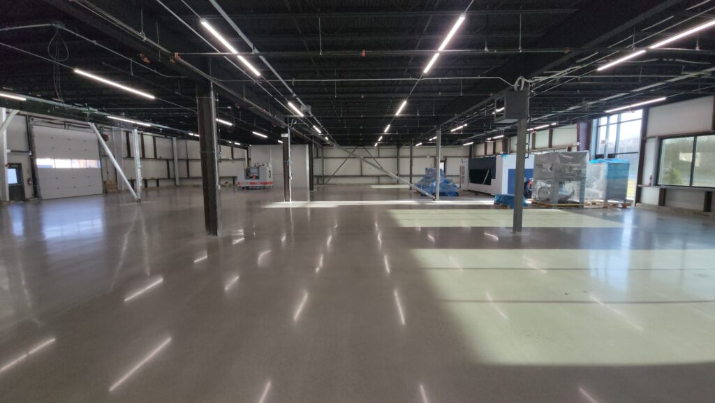 car dealership flooring empty space 