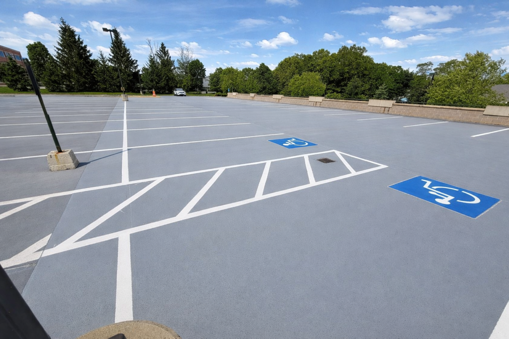 parking garage floor coating outdoors parking lot