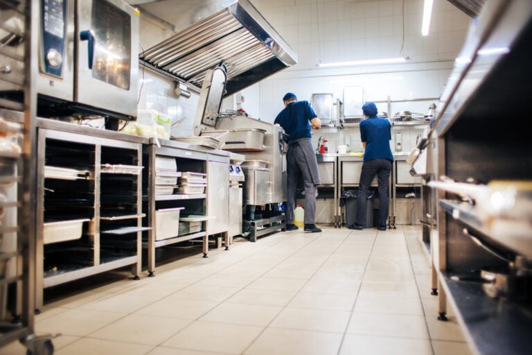 commercial kitchen flooring clean restaurant kitchen