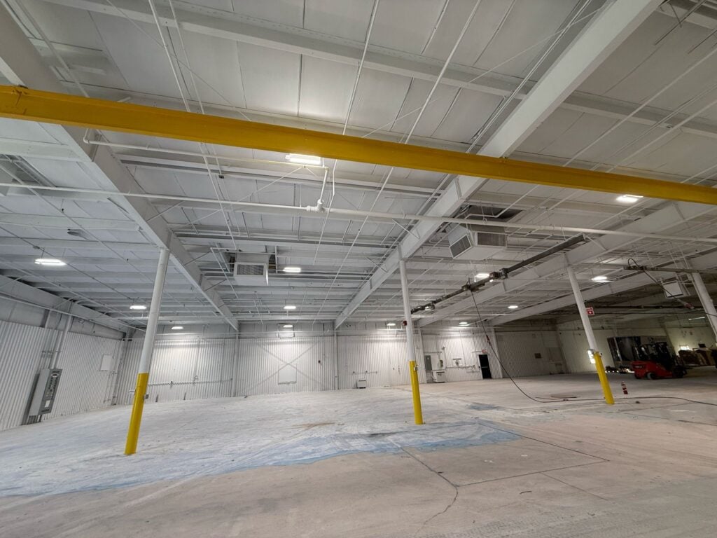 parking lot painted in white