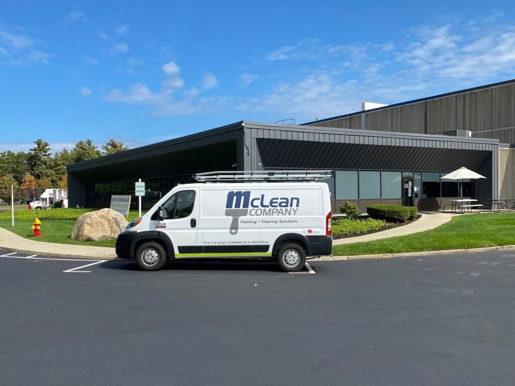 van parked outside expansion joint repair contractor