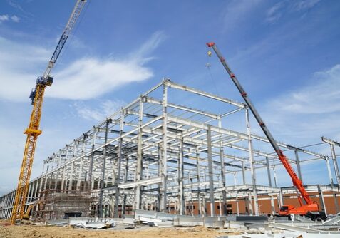 Structure,Building,Of,Steel,Structure,Roof,Truss,Frame,Installation,By